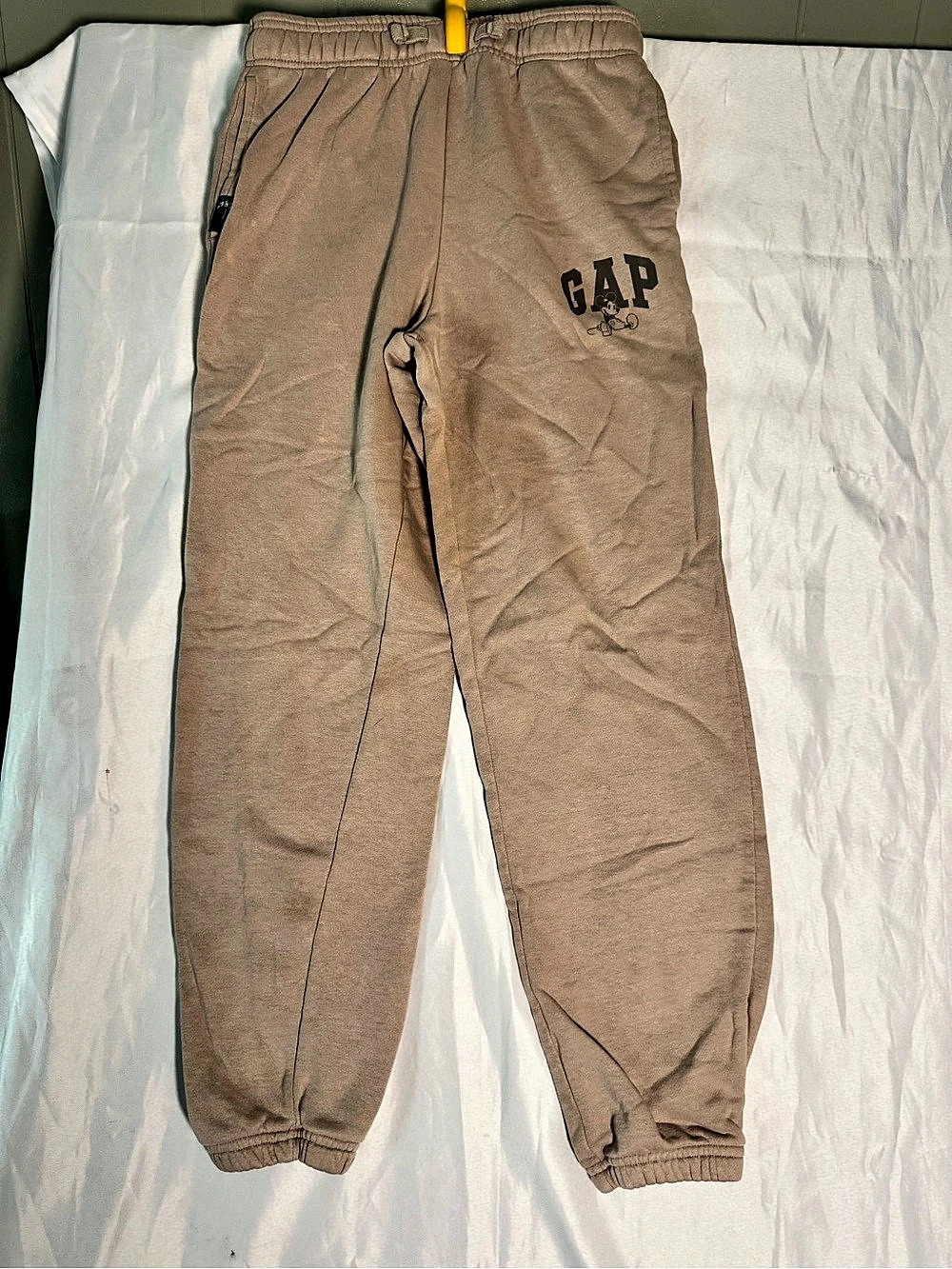 Gap x Disney Mickey Mouse Logo Joggers Kids Brown